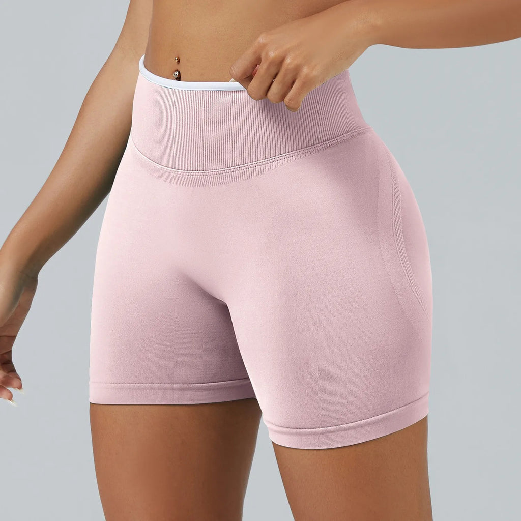 Short de sport sans couture pour femmes